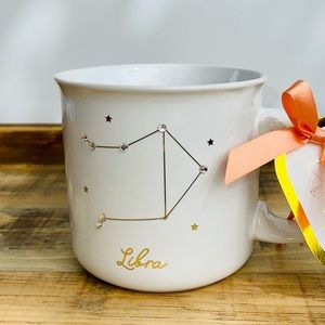 Libra Rhinestone Zodiac Mug